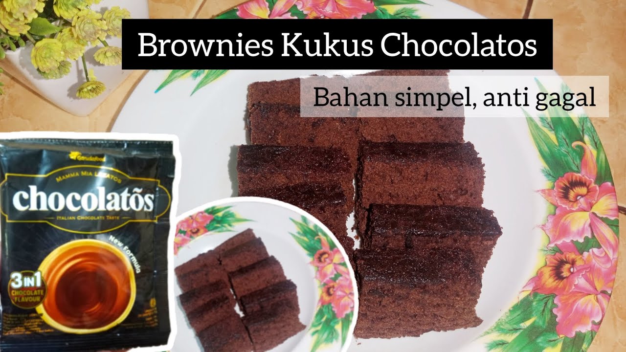 BROWNIES KUKUS CHOCOLATOS BAHAN SIMPEL TAKARAN SENDOK RESEP