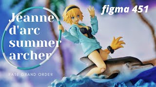 Figma 451 Jeanne d' arc summer archer Fate Grand Order Unboxing Review