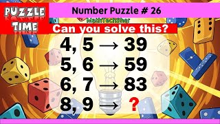 Can you solve this ? Number Puzzle #26, #brainteaser #numberpuzzle #iqtest #mathquiz #mathchallenge screenshot 4