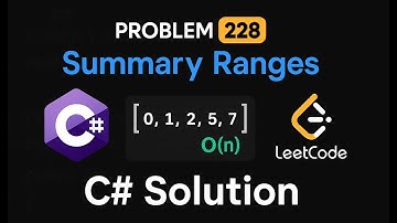 LeetCode 228: Summary Ranges | C# Solution | Array Traversal |