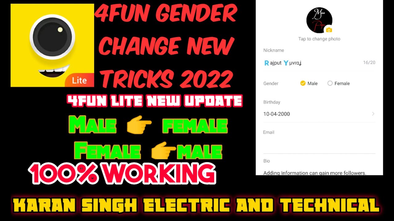 4fun lite Gender Change New tricks 2022 | 4fun Gender Change| Karan Singh electric |