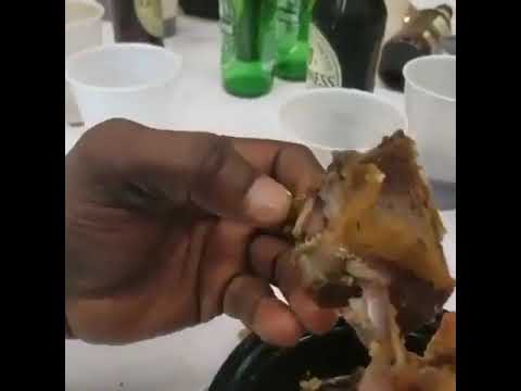 maggots discovered in the meats served at a party invitees be