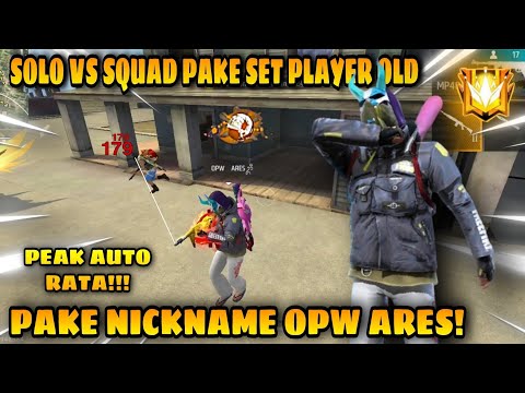 SOLO VS SQUAD PAKE NICKNAME OPW ARES TOTAL 15++ KILL BERMUDA AUTO RATA!!!