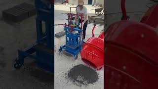 cheap small manual cement concrete solid hollow block brick making machine price for sale #buildings