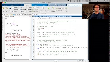 Newton–Raphson example in Matlab and Octave