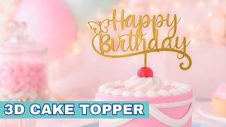 How to Create a 3D Printed Cake Topper from a PNG