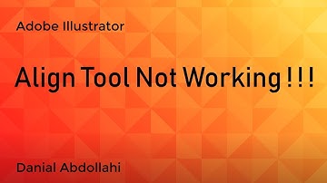 Adobe Illustrator - Align Tool not working