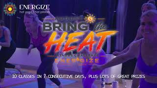 Bring the Heat August Fitness Challenge Energize Hot Yoga Pilates