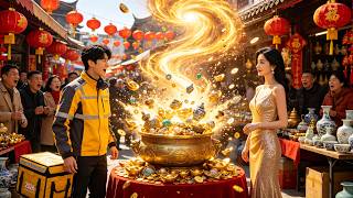 A delivery guy finds a magic bowl at a New Year fair, copies rare antiques#shortdrama