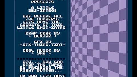 Digital - A Little BBS Intro Amiga Intro
