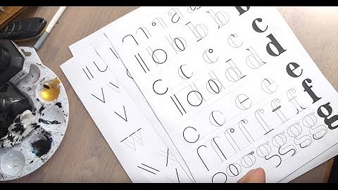 Hand Lettering for Beginners - Serif Lowercase