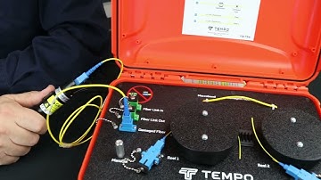 How To Use the Tempo Fiber Trainer to Exercise Fiber Optic Test Instruments