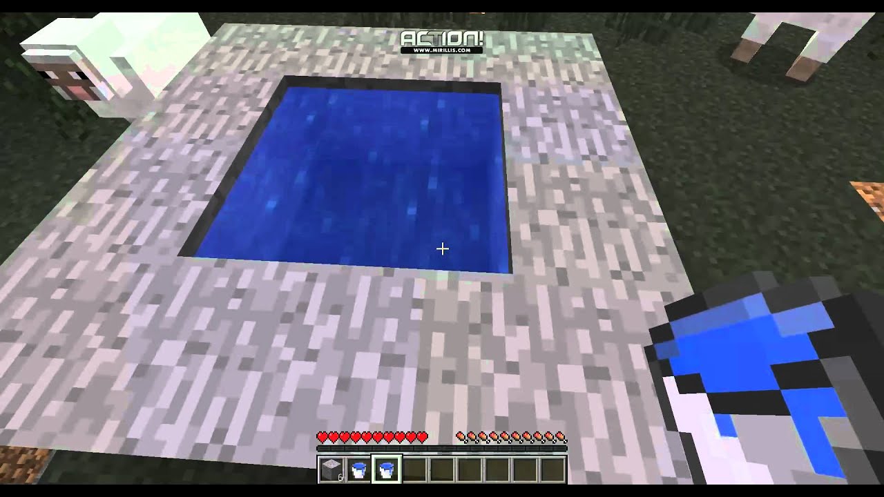 How to make infinite water in minecraft YouTube