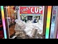 FOUND A MYSTERY CUP CLAW MACHINE!!! (WHAT'S INSIDE WILL BLOW YOUR MIND)