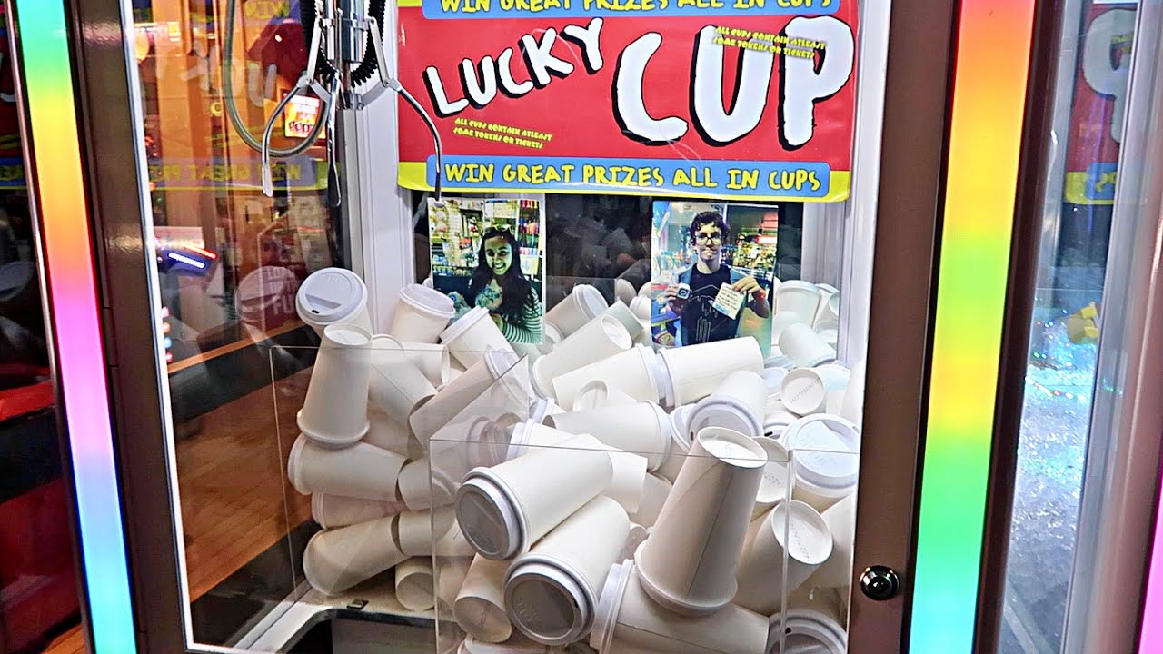 FOUND A MYSTERY CUP CLAW MACHINE!!! (WHAT'S INSIDE WILL BLOW YOUR MIND