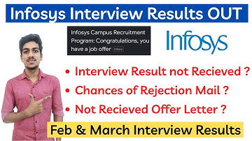 Infosys Interview Result OUT | Infosys Offer Letter 2022 | Infosys Rejection Mail 2022