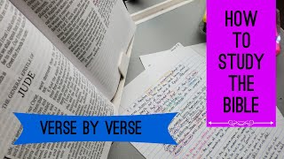 How to Study the Bible - Verse Mapping - Verse by Verse - Jude 5-8