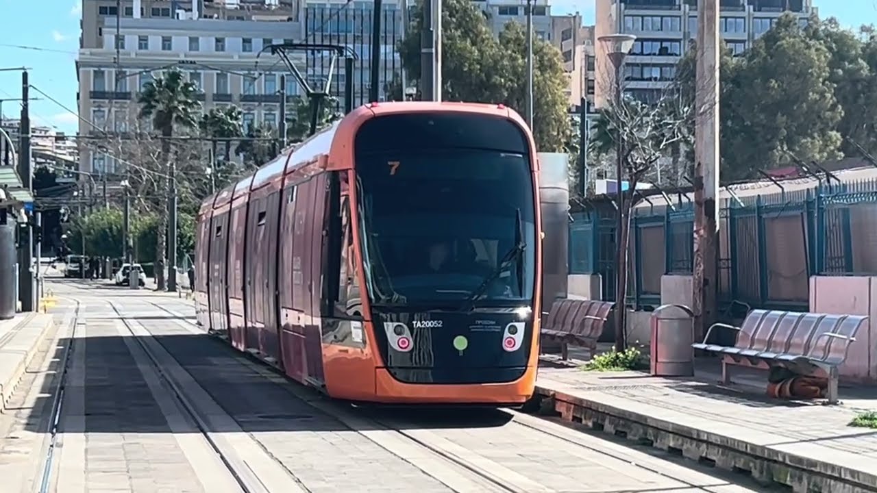 Πειραιας 18.2.2026 - Τέθηκε σε λειτουργία η τερματική στάση του Τραμ «Ακτή Ποσειδώνος»