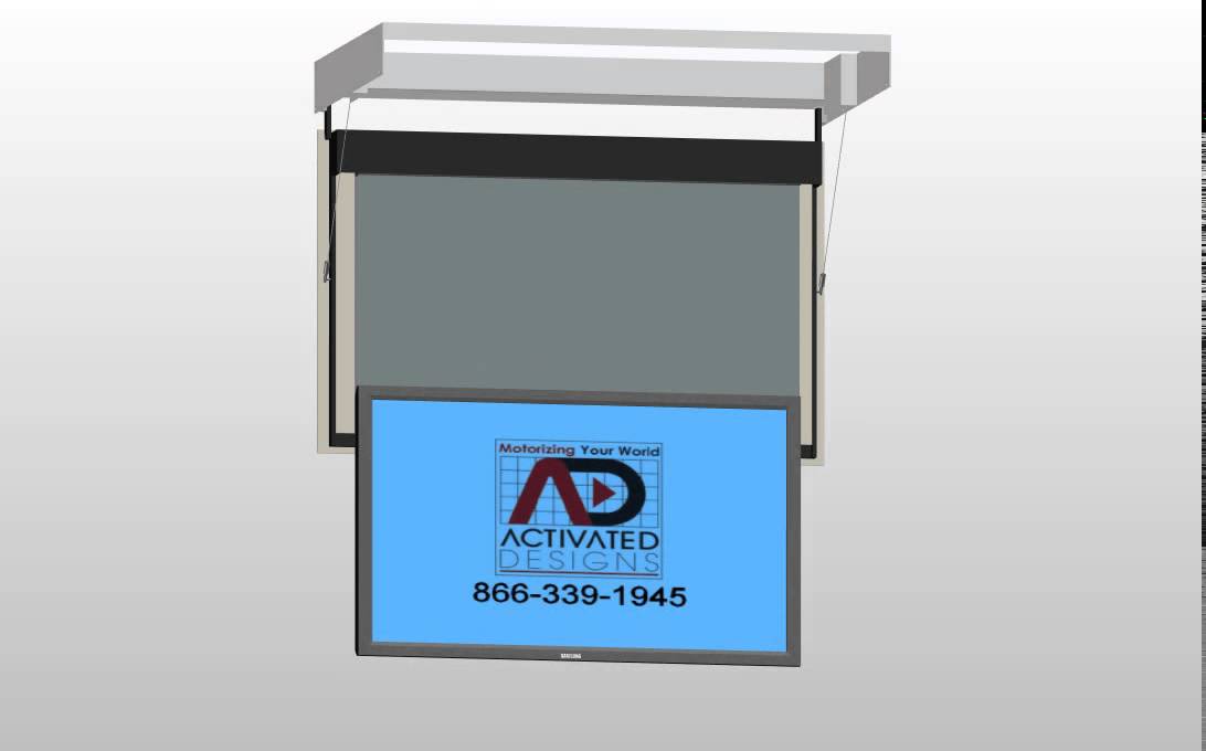 Flip-Down-Extend TV Lift