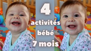 4 idées d'ACTIVITÉS pour bébé de 7 mois  DÉVELOPPEMENT DE L'ENFANT