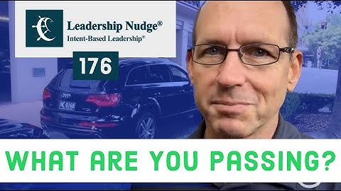 Leadership Nudge 176 - Pass Information Not Instructions