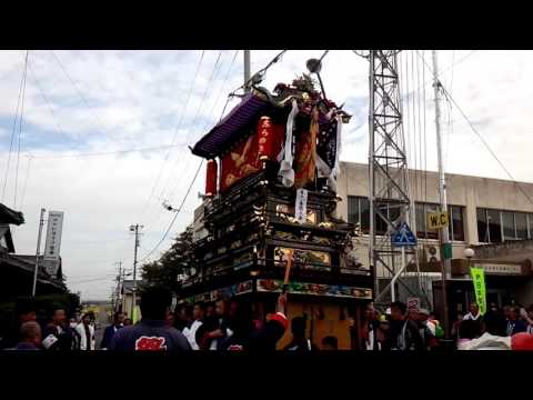 西条祭り2015 石岡神社神社祭礼 楢木集会所前 楢之木差し上げ