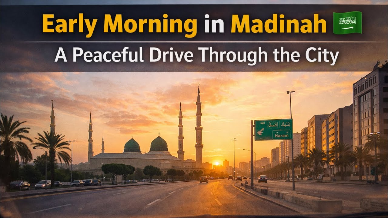 Early Morning in Madinah | A Peaceful Drive Through the City