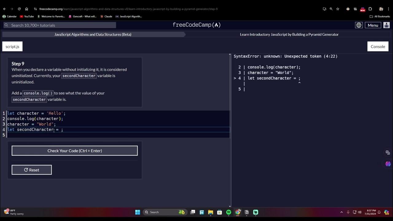 Building a Pyramid Generator Javascript 9 - YouTube