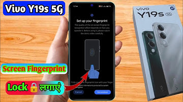how to set display fingerprint lock in vivo y19s 5g, vivo y19s 5g fingerprint lock 