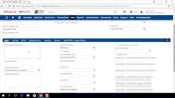 NetSuite - Create a Service Item