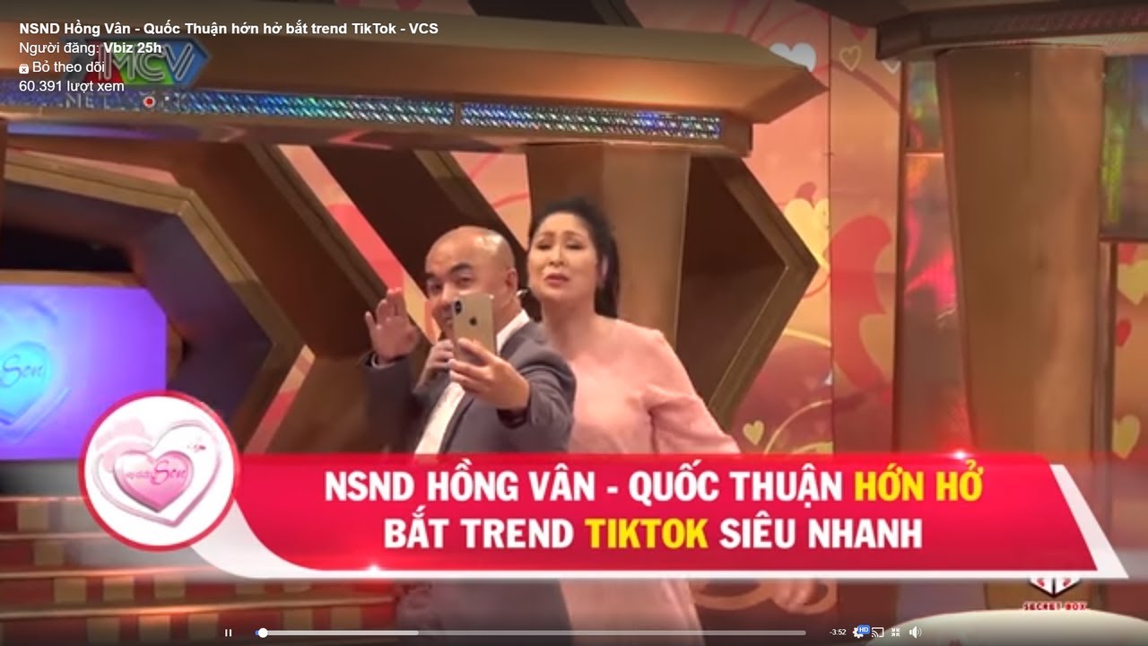 NSND Hồng Vân - Quốc Thuận và những màn bắt trend TikTok - VCS