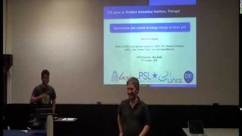 Talk by Umar Hashmi "Optimization and Control of Storage in Smart Grids"