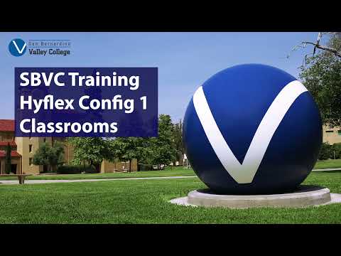 SBVC Training - Hyflex Config 1 Classrooms
