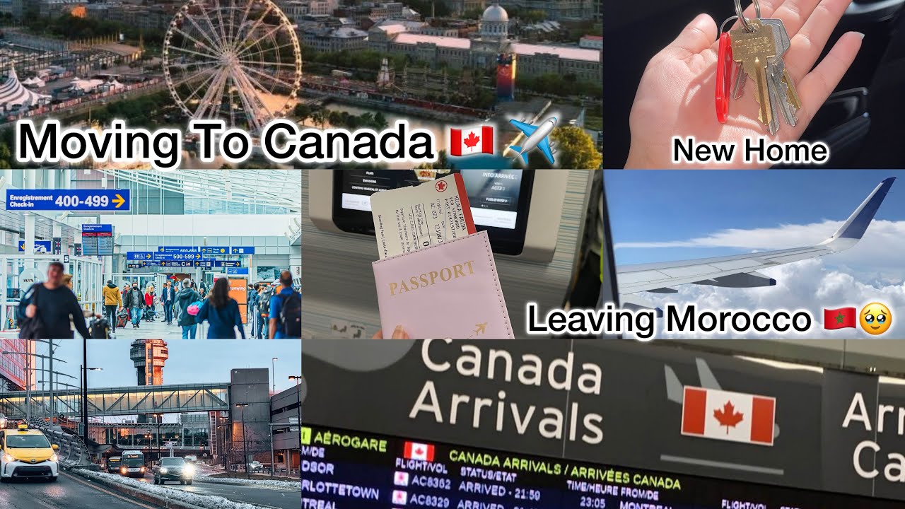 Moving to Canada 🇨🇦✈️  و أخيرا رحلتي إلى كندا / Nouvelle vie 🥹✨