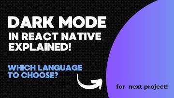 React Native Dark Mode ||  Why English Matters for Developers || Hindi || English || Pashto