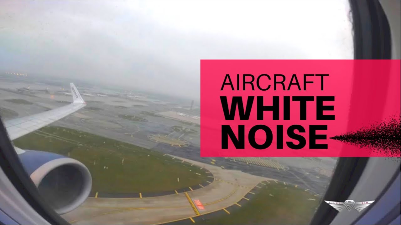 ASMR I Airplane Jet engine White Noise | Takeoff from Paris, Flight