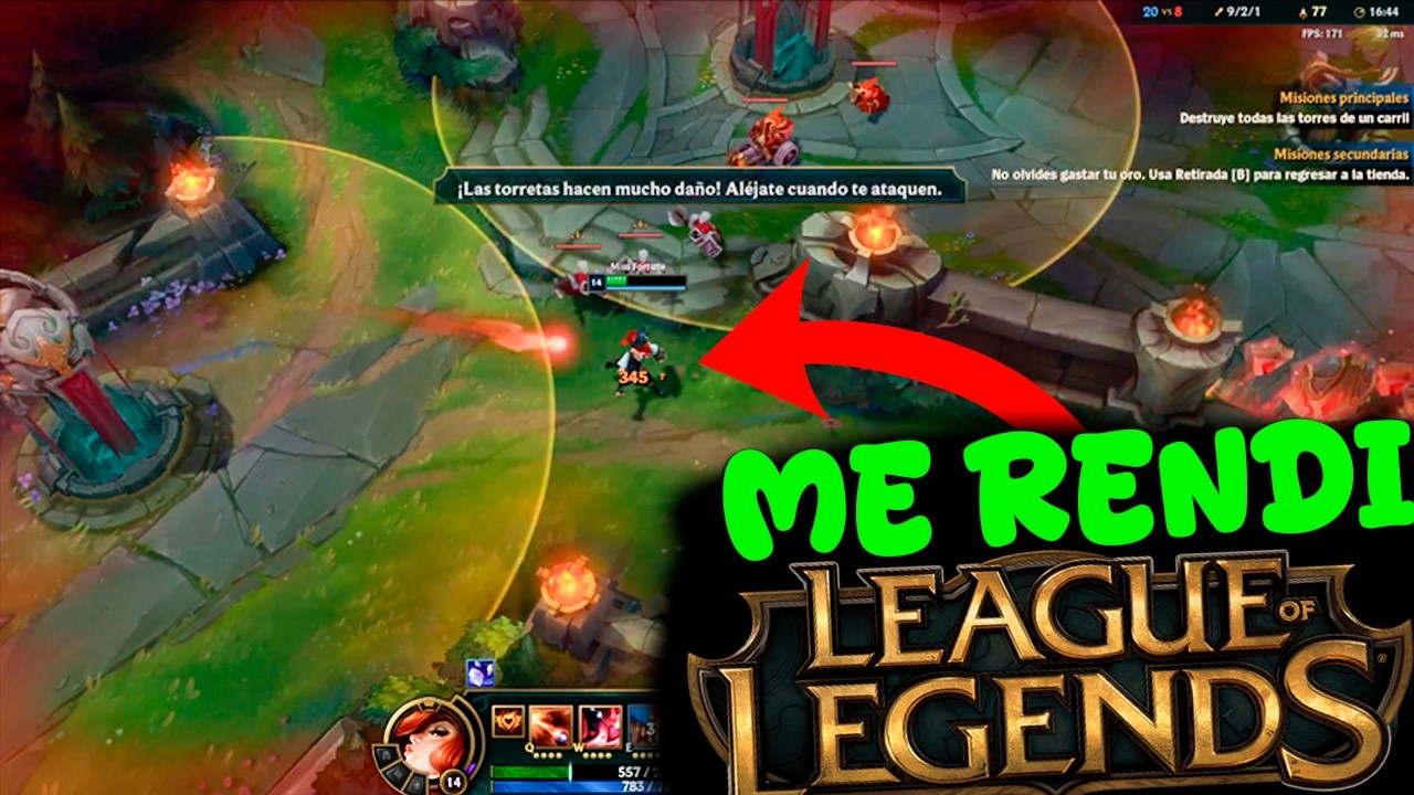 ME RENDI EN MEDIO DE UNA BATALLA LEAGUE OF LEGENDS