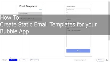 How To Create Static Email Templates For Your Bubble App