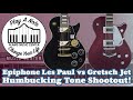 Epiphone Les Paul vs Gretsch Electromatic Jet BT - Solid Body Electric Guitar Humbucking Shootout!