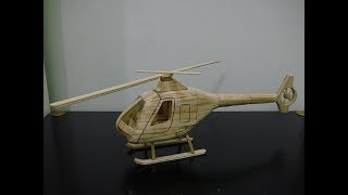 Helicopter - 直升机 - Make by Popsicle Stick