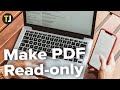 How to Make a PDF Read-only