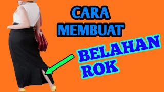 cara membuat belahan rok tampa furing !yang mudah untuk pemula