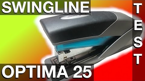 SWINGLINE Stapler Optima 25 (Impressive Test)