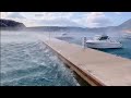 Walking in strong bura wind 🌊 4K Bakarac Croatia