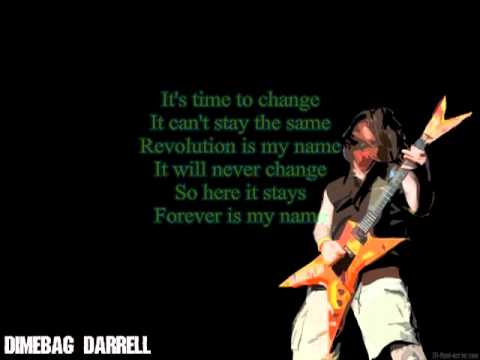 Pantera-Revolution is my name lyrics