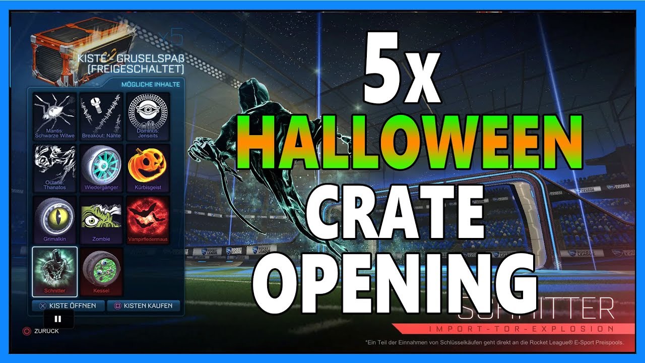 5x Halloween Crate Opening - Dabbing Reaper & Mehr! Rocket League (German)  | Die PrimeBuddys - YouTube