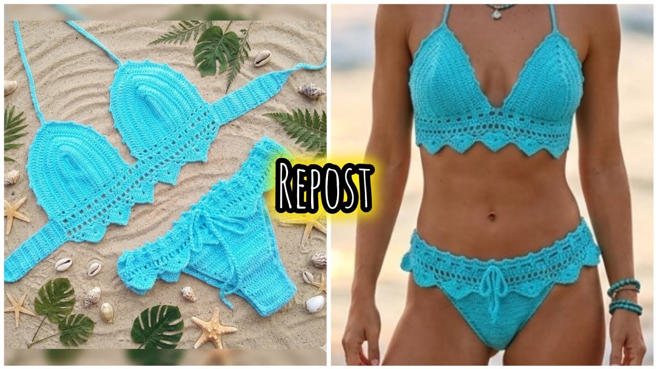 ✂️ Biquíni de Crochê Passo a passo completo 