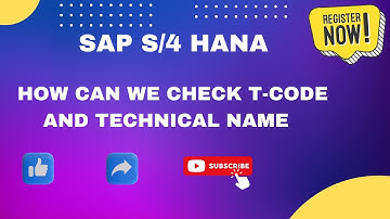 How can we check hidden T-code & Technical name in SAP Easy access path