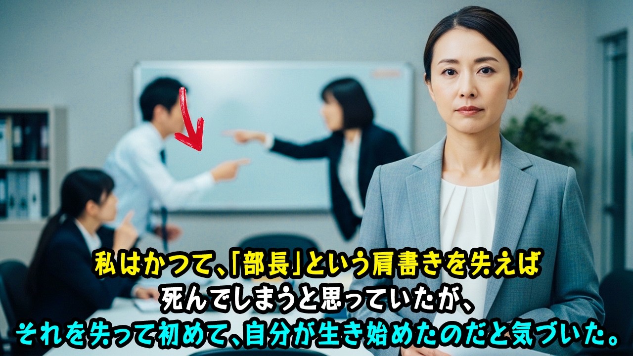 「部長を失えば終わり」そう信じていた42歳の私…肩書きが消えた日、初めて呼吸ができた