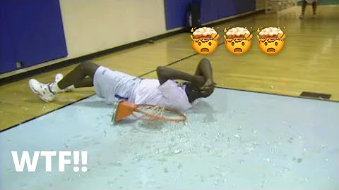 Young Shaq SHATTERS rim Dunking on Ahmad Rashad *must see*
